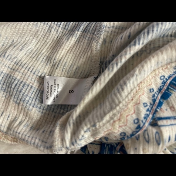 Nollie NWT Small Ribbed Henley Striped Long Sleeve - Picture 8 of 8